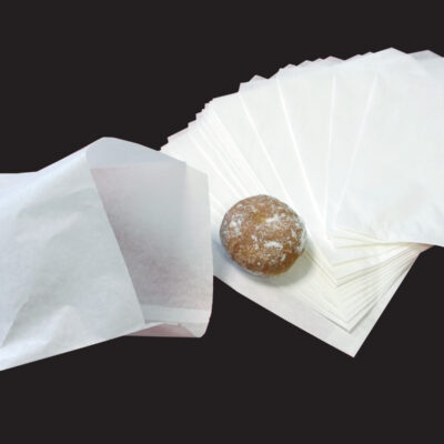 Greaseproof Paper Bags, various sizes available, 38gsm White Bags