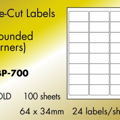 24 to view Gold Labels, 100 sheets