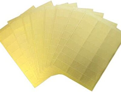 Gold and silver sticky labels, on A4 sheets, 100 & 500 sheets per pack, copier & laser printer only
