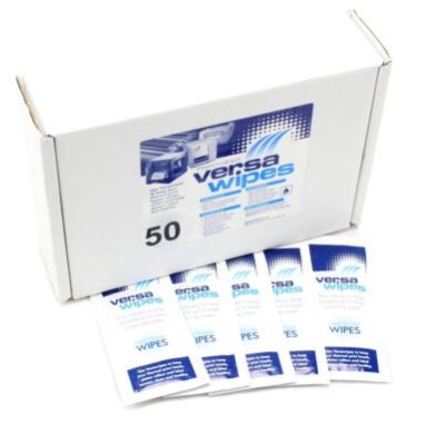 Print Head cleaning wipes, each box contains 50 individually wrapped wipes, the tubs contain 100 wipes